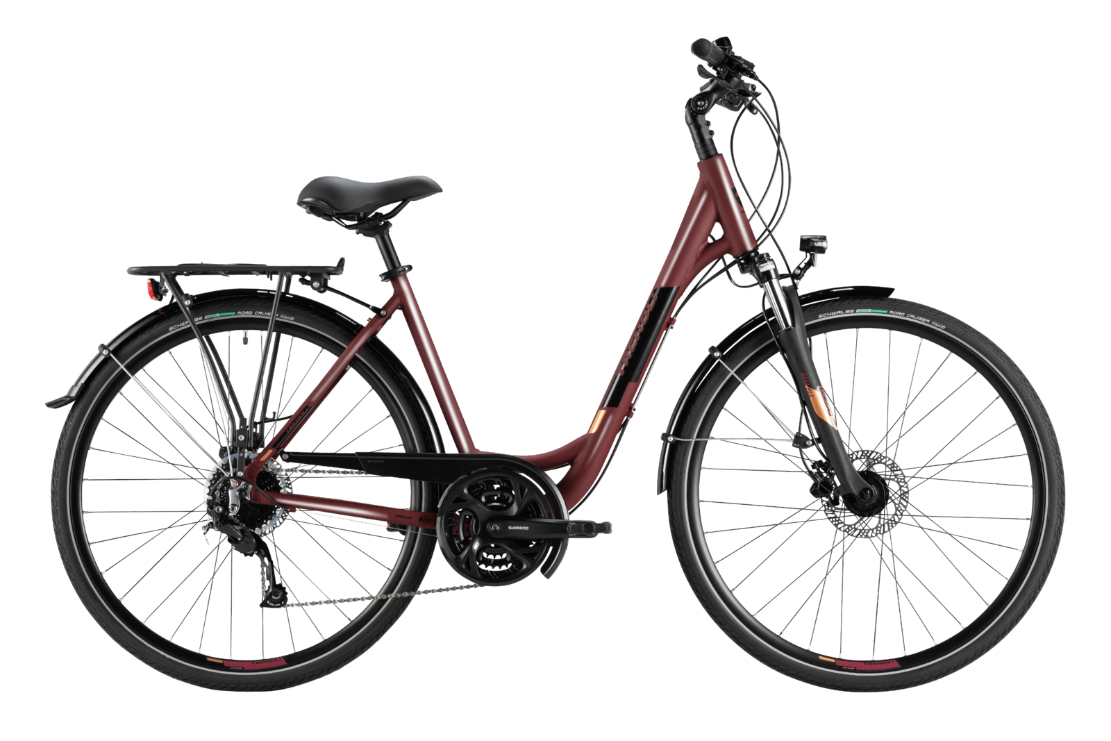 trenoli TAZIO 3.0 classico in dark red – glänzend | Trekking-Bike