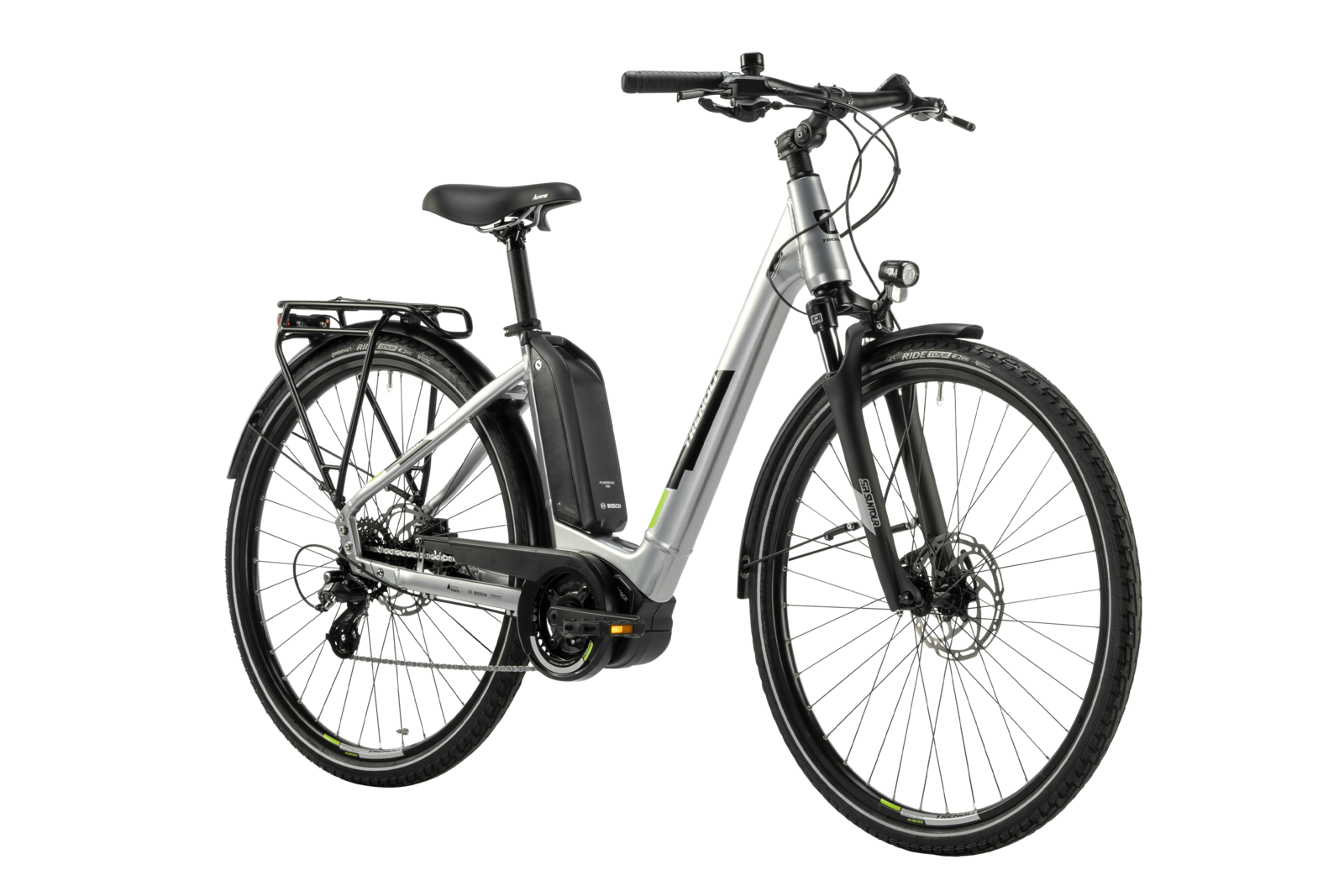 trenoli E-Bike BRENTA classico Active in silver – glänzend | City E-Bike