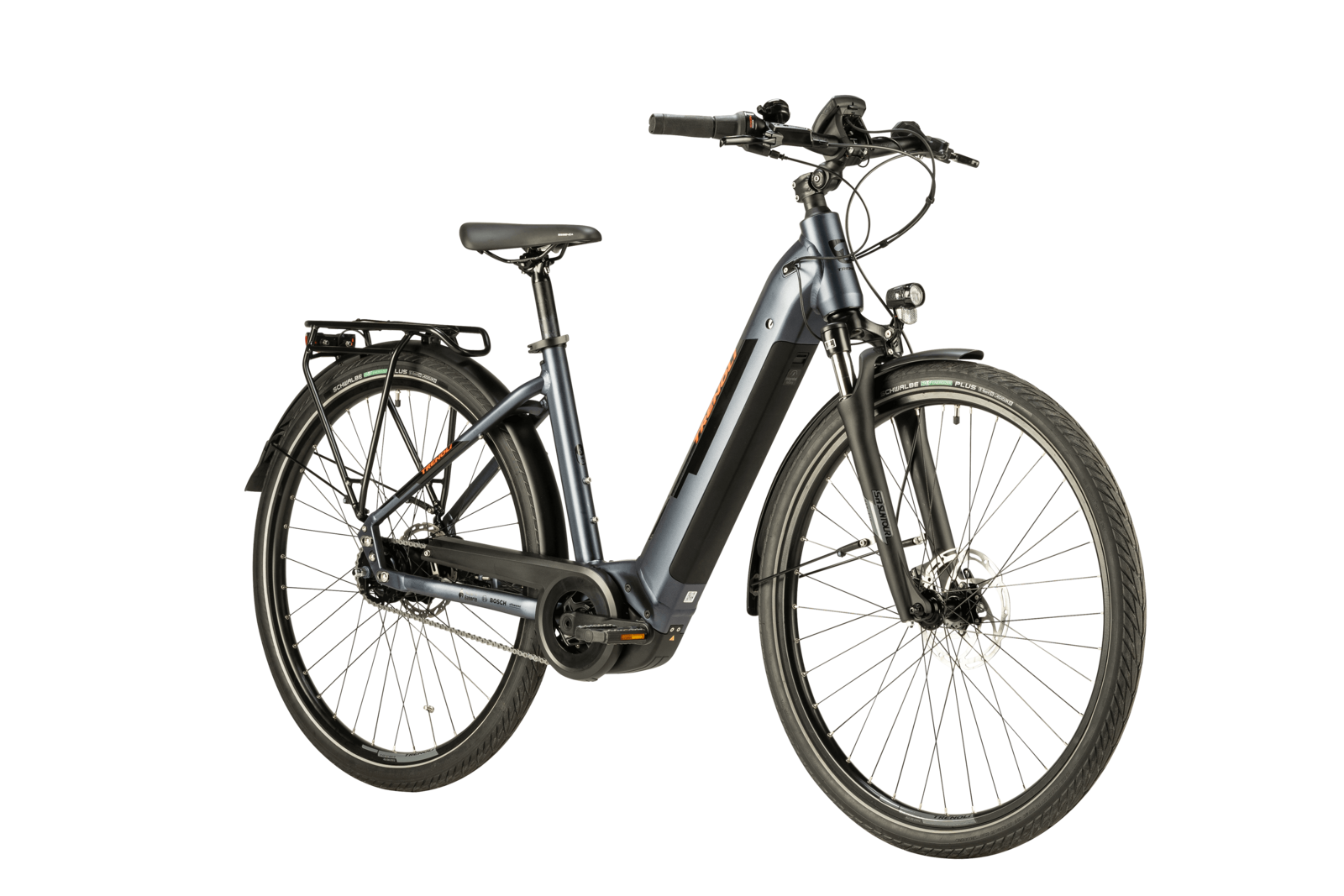 trenoli LIVENZA classico NX 500 in dark grey – matt | City E-Bike mit 500 Wh