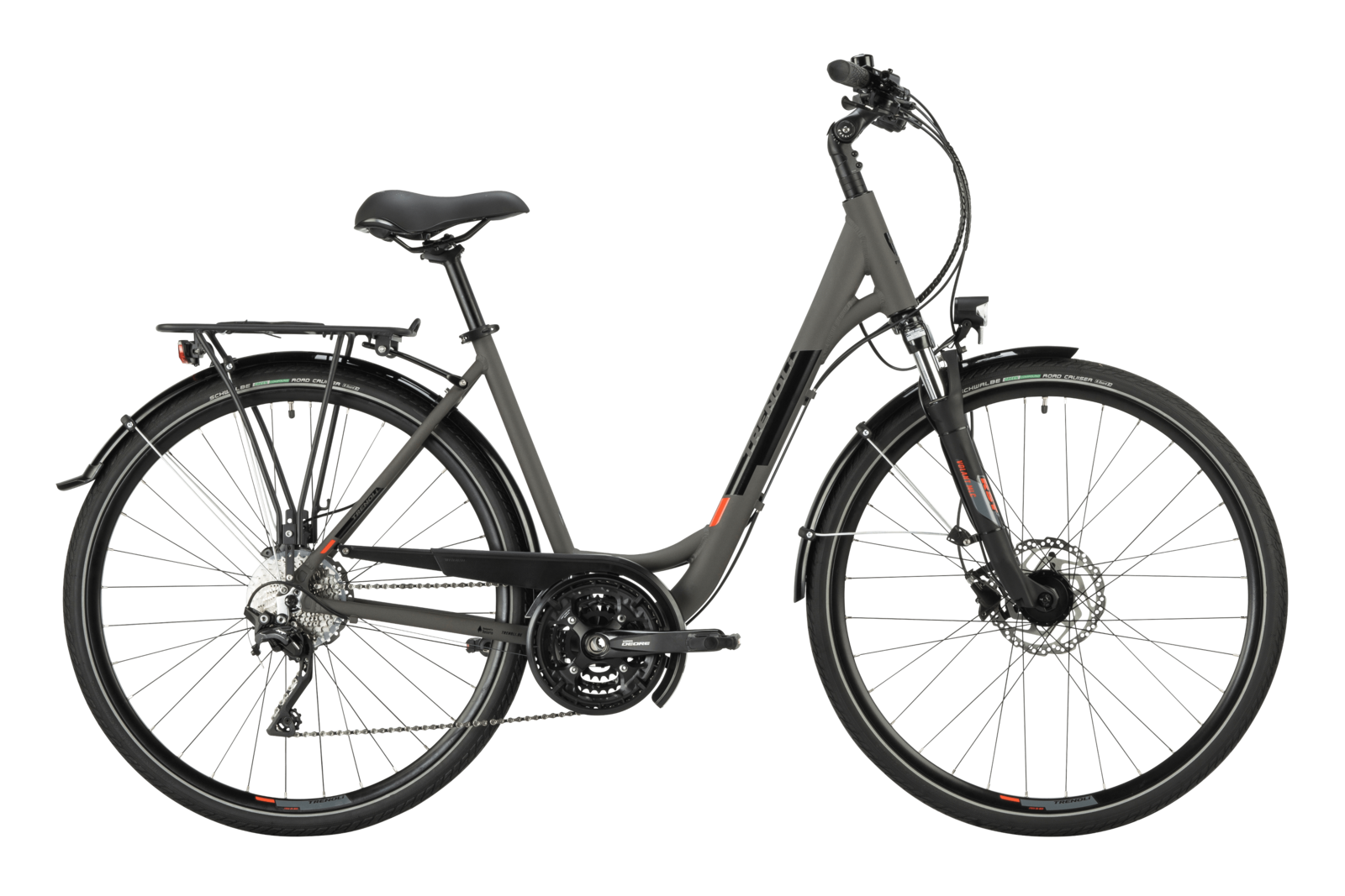 trenoli TAZIO 4.0 classico in dark grey – matt | Trekking-Bike